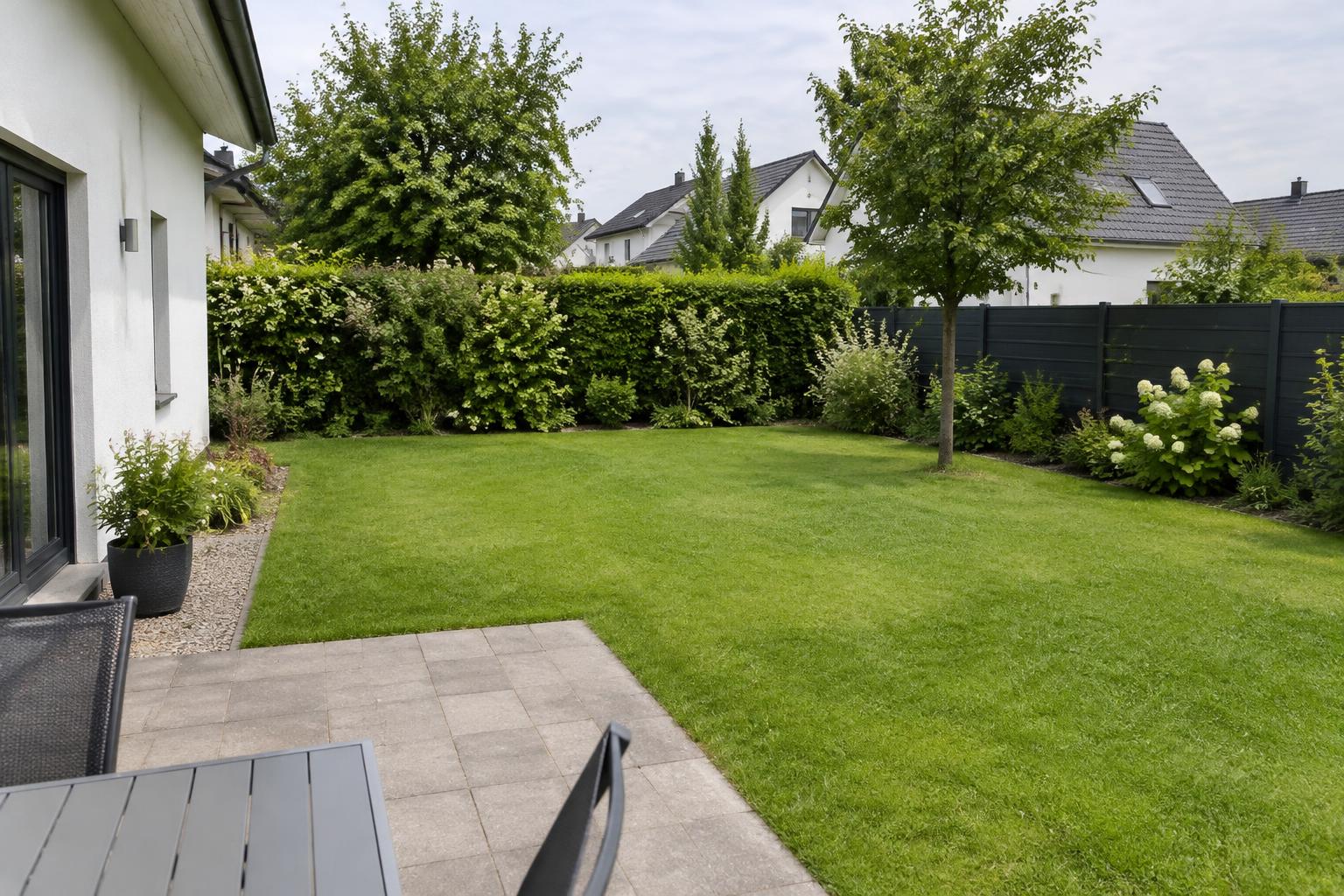 Garten vorher